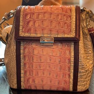 Brahmin Multi-Color Crocodile Embossed Women's Bag